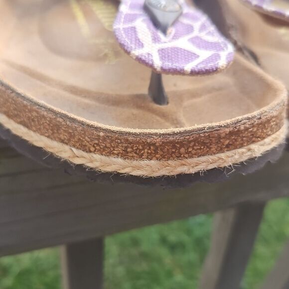 Birkenstock Papillio Gizeh Sandals Women’s 41 (L10/M8) Purple Giraffe - Picture 4 of 9